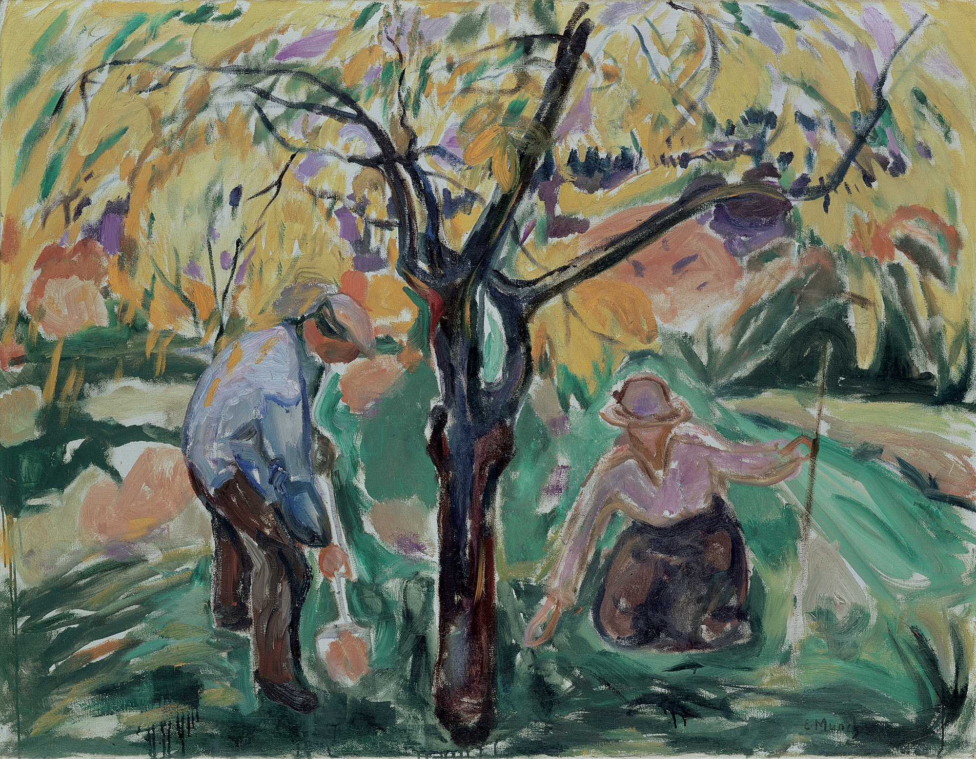 Edvard Munch The Apple Tree (1921)