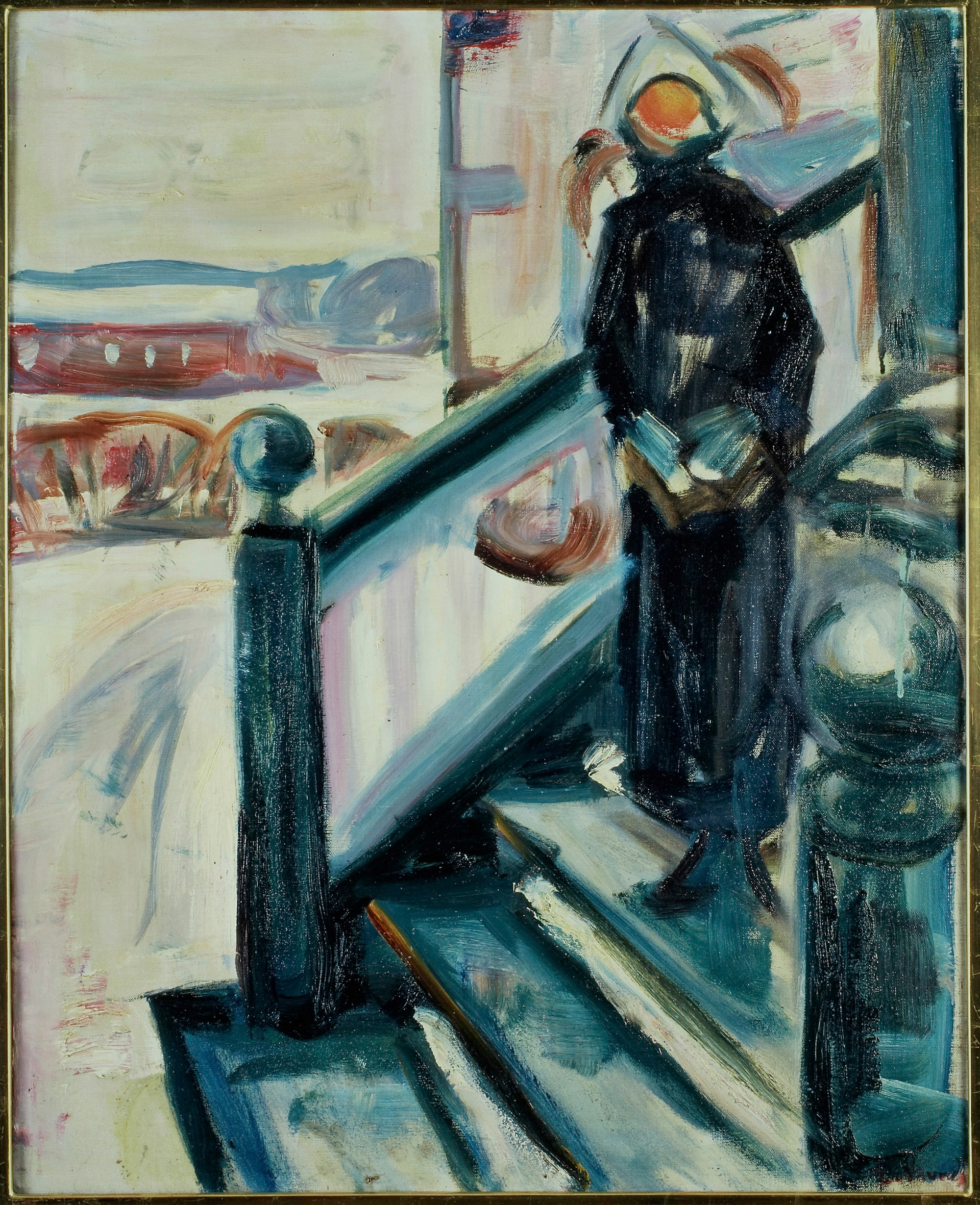 Woman on the Veranda Stairs (1922–24)