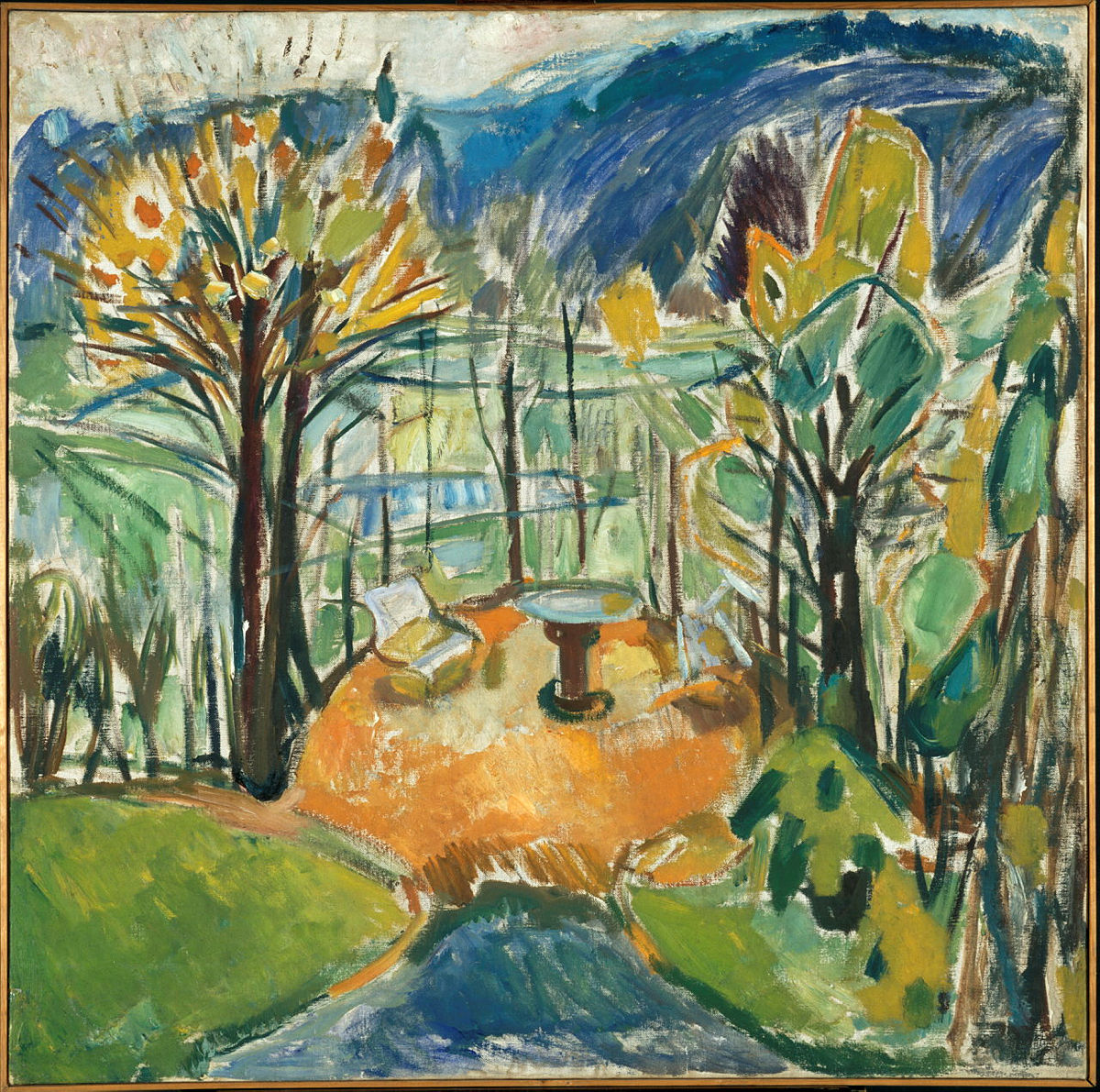 Edvard Munch The Arbour in Late Autumn (1926–30)